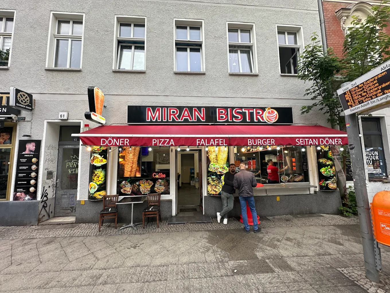 Miran Bistro – Außenansicht in der Langhansstraße 61, Berlin